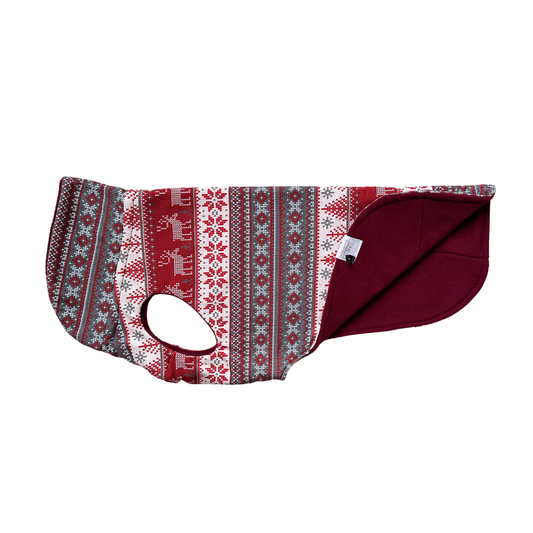 Hundepullover CosyShirt stay warm Norweger / bordeaux