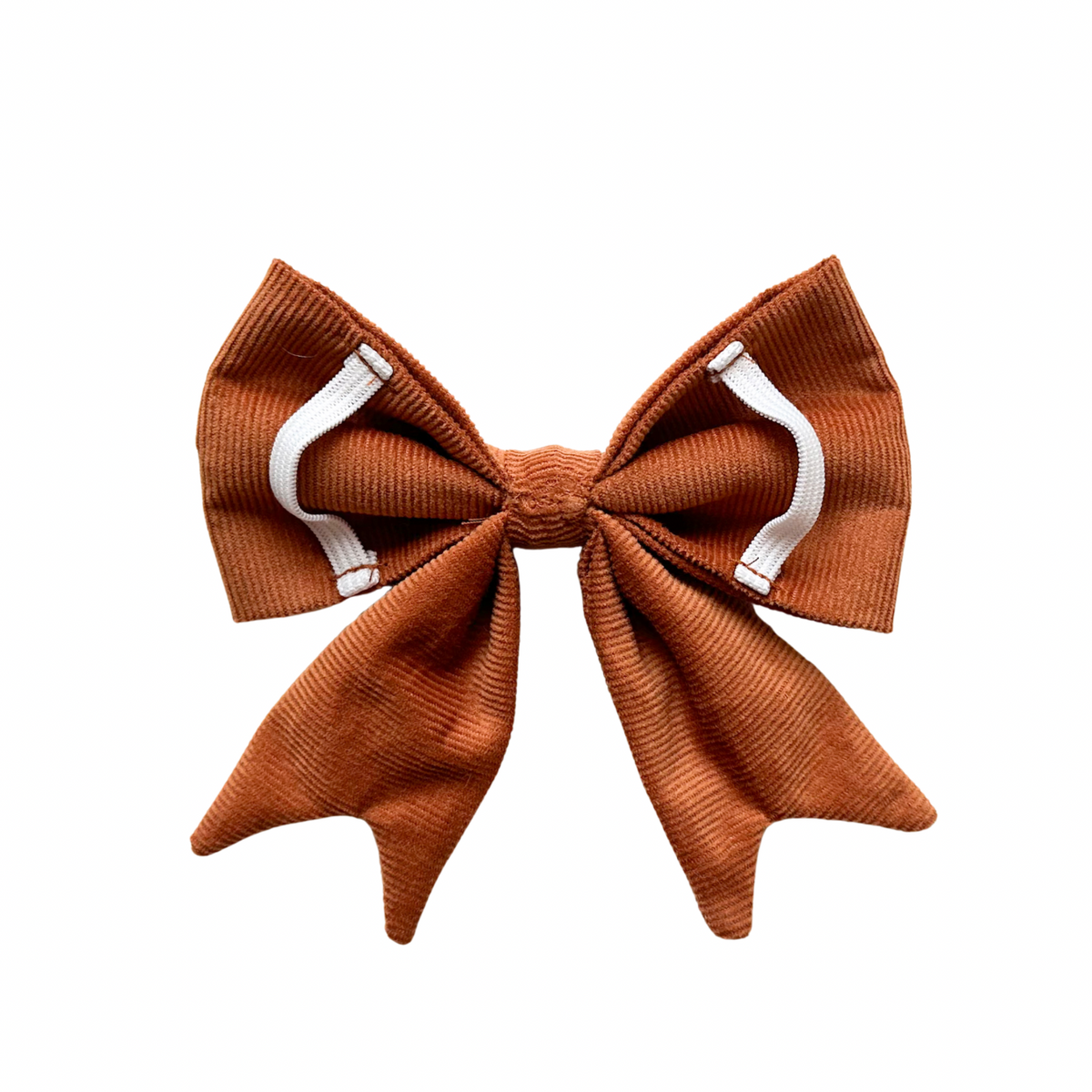 Schleife Cord cognac