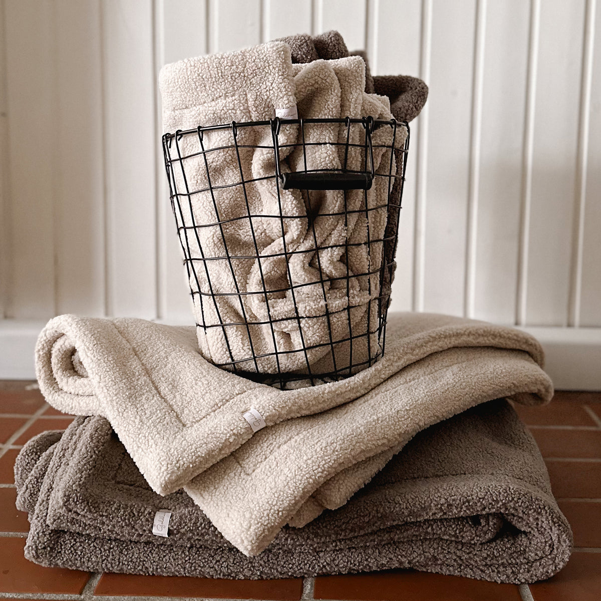 Teddydecke beige