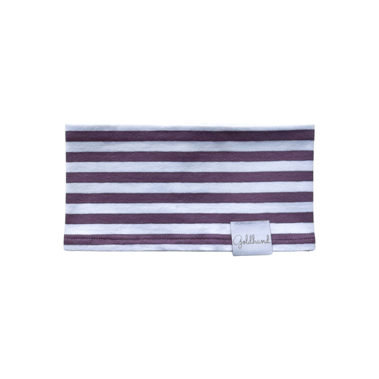 Hundeloop French Stipes dark plum