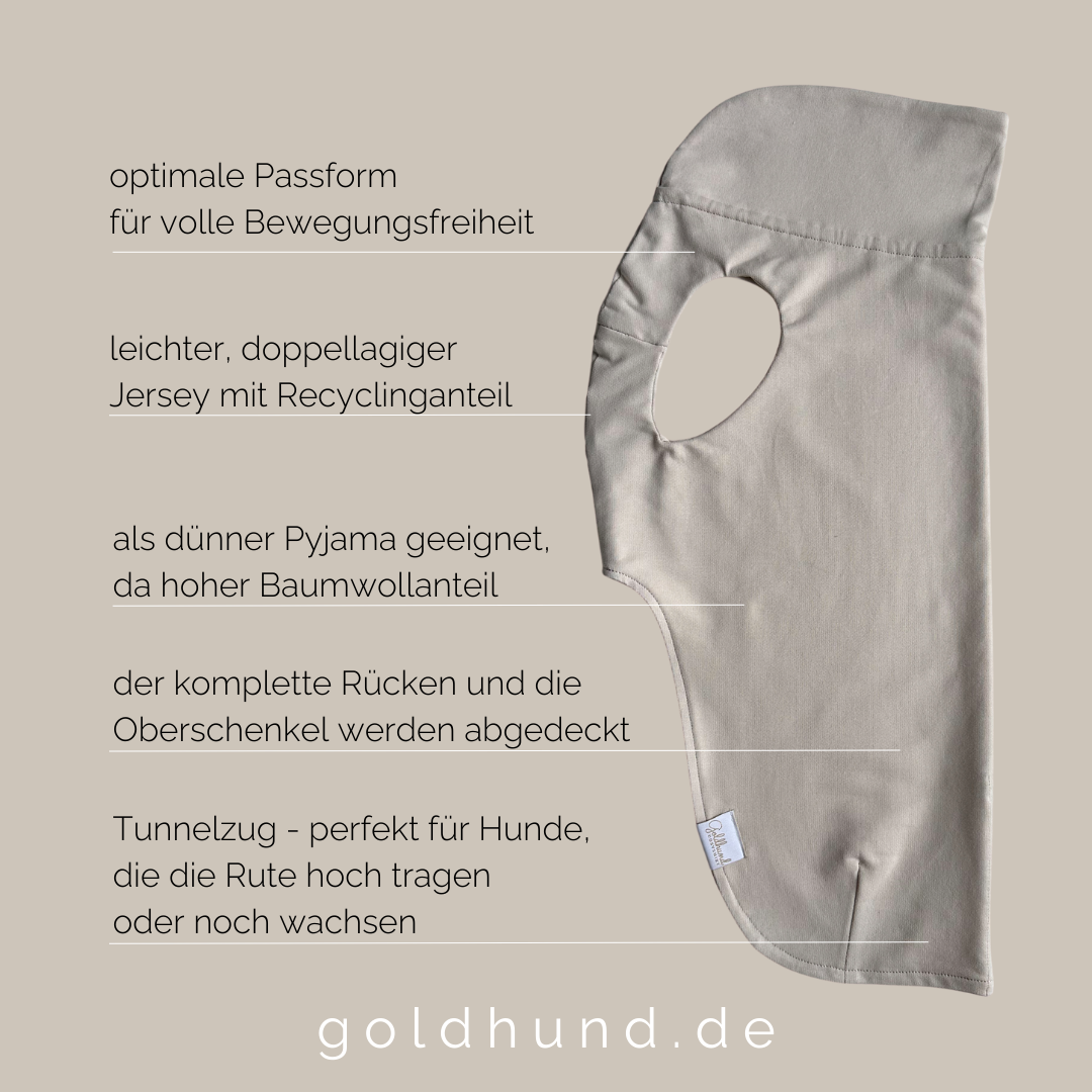 leichtes Hundeshirt CosyShirt light Jersey hellbeige