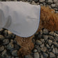 leichter Hundemantel CosyShell light stonebeige / dunkelblau