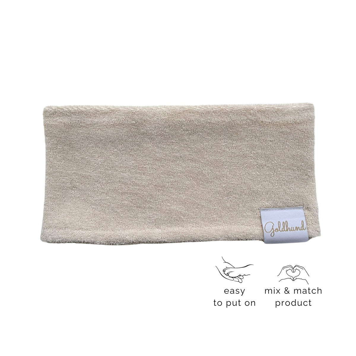 Hundeloop Frottee hellbeige