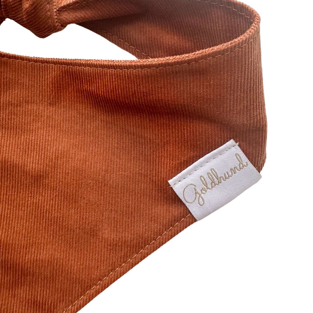 Hundehalstuch Cord cognac