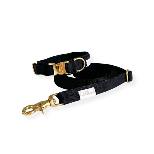 Muddy paw Hundeleine outdoor schwarz