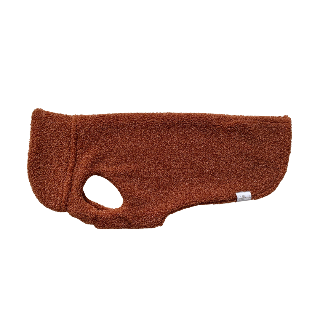 Hundepullover CosyShirt stay warm Teddy cognac