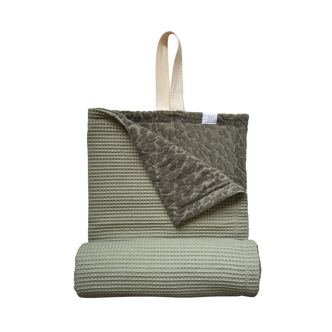 2in1 Plaid "dry" sage leo