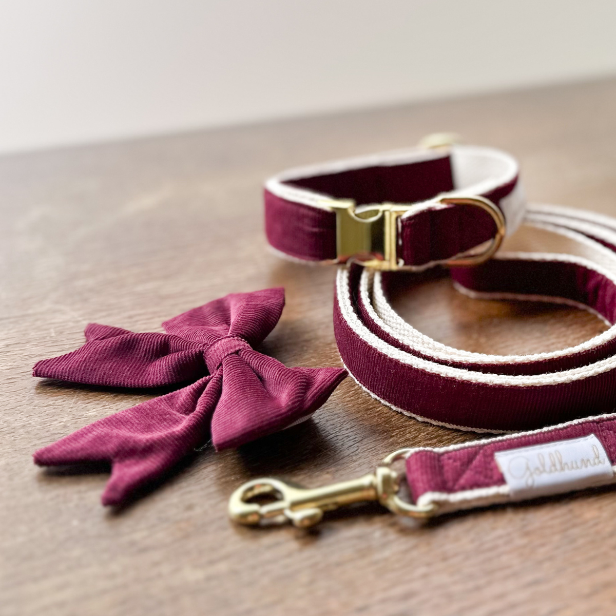 Schleife Cord bordeaux