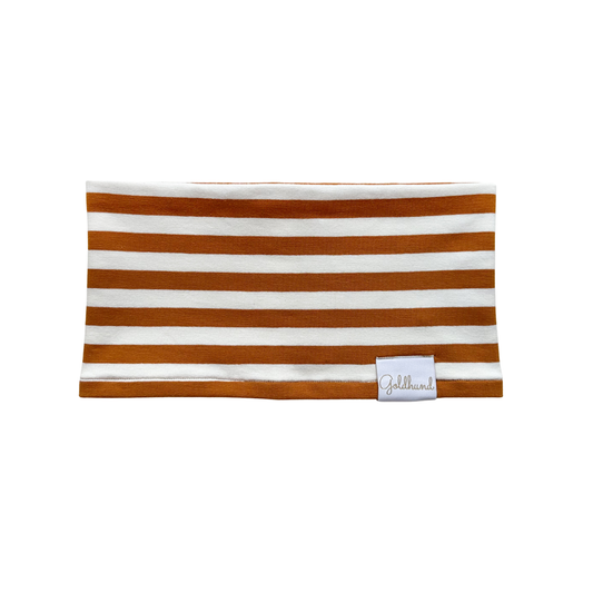 Hundeloop French Terry Stripes cognac