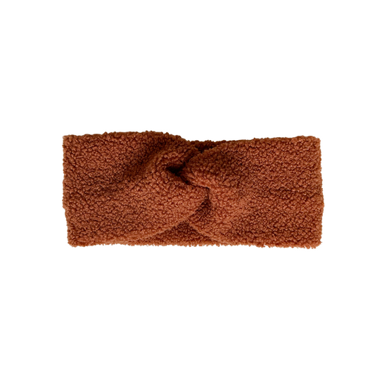 Stirnband Twist Teddy cognac