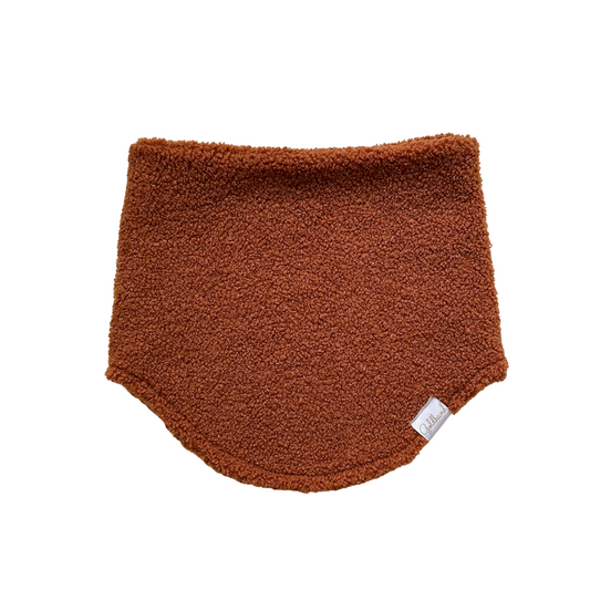 Loopschal für Menschen CosyLoop Teddy cognac