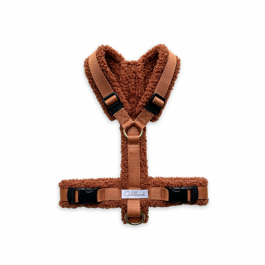 Hundegeschirr PURE Teddy cognac