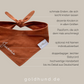 Hundehalstuch Cord cognac