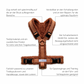 Hundegeschirr PURE Teddy cognac