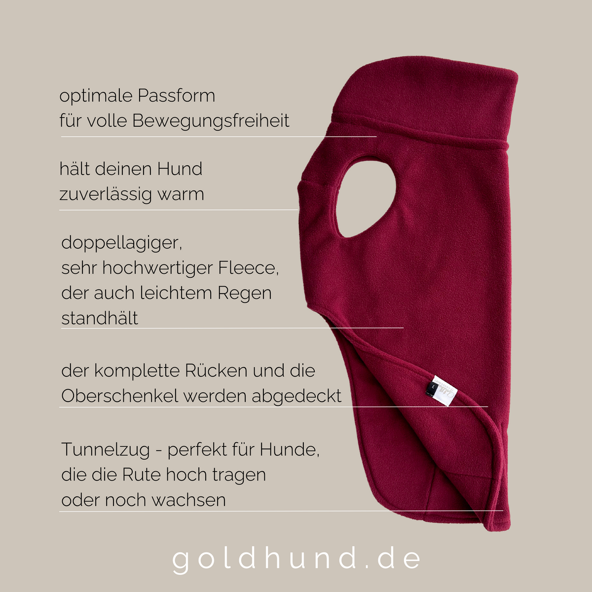 Hundepullover CosyShirt dark cherry red