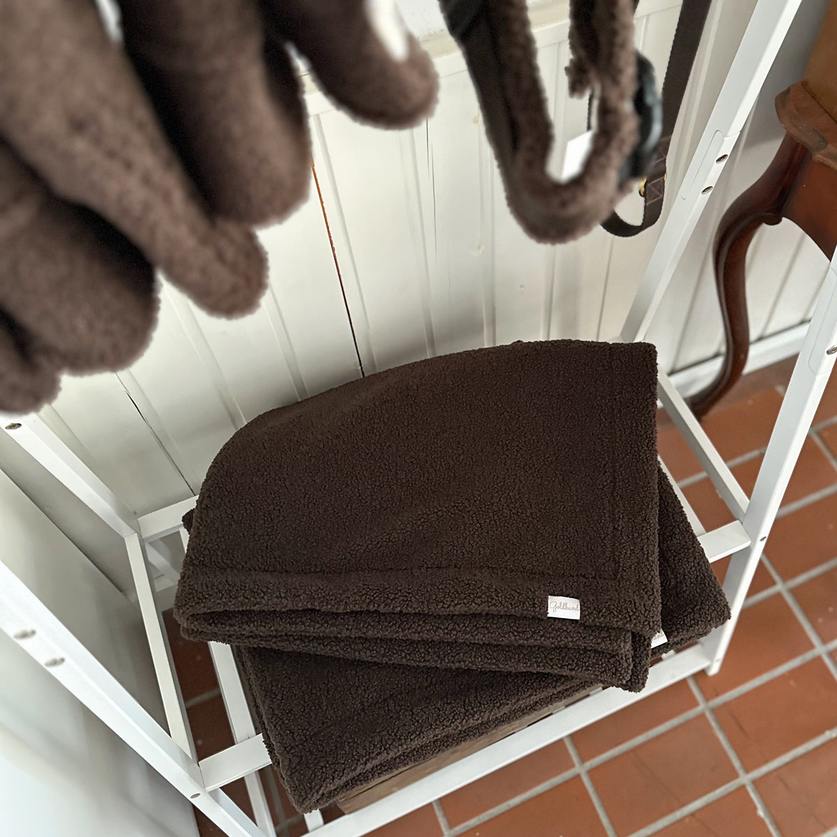 Teddydecke dunkelbraun