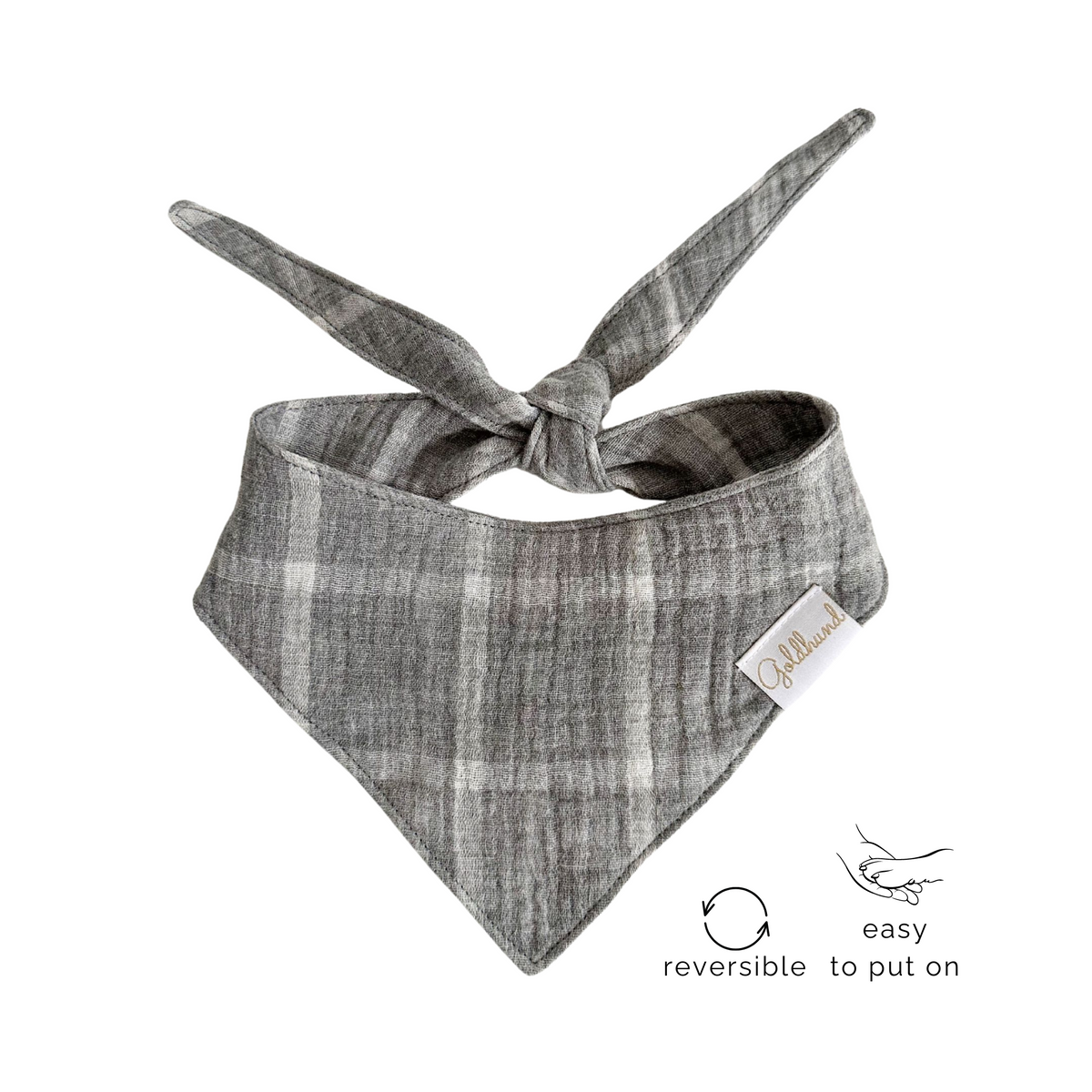 Hundehalstuch everyday grey