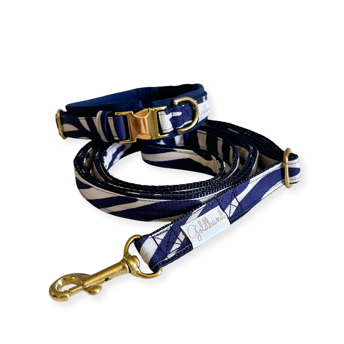 Muddy Paw Halsband blue Leaves