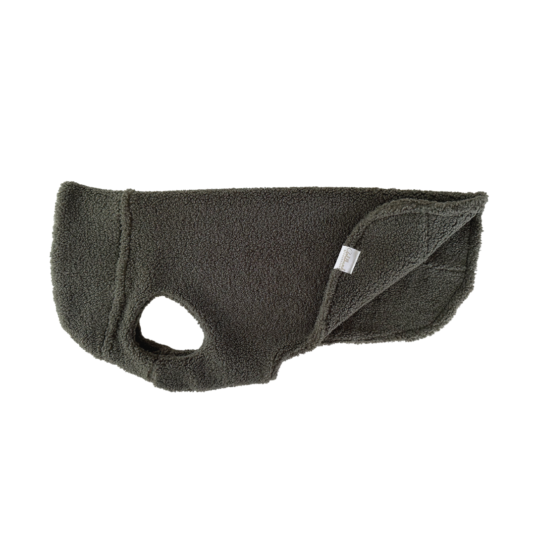 Hundepullover CosyShirt stay warm Teddy moosgrün