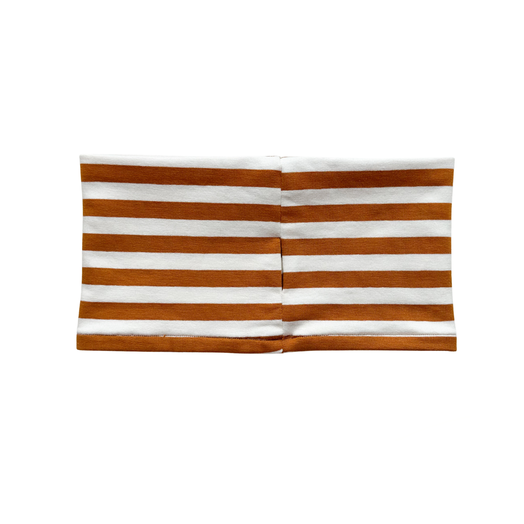 Hundeloop French Terry Stripes cognac