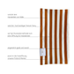 Hundeloop French Terry Stripes cognac