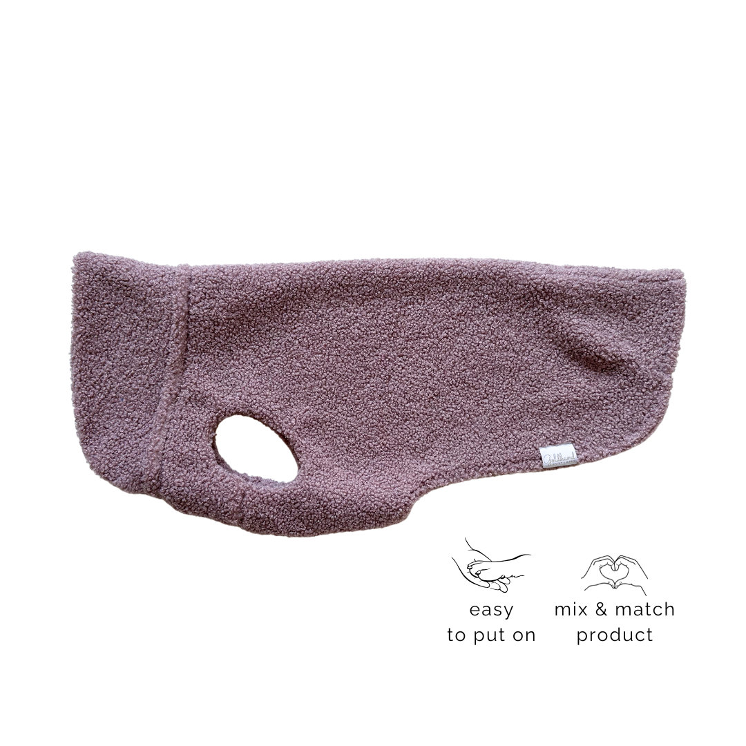 SALE Hundepullover CosyShirt stay warm Teddy blush // ALLE GRÖßEN