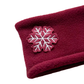 Hundeloop Fleece dark cherry red Schneeflocke