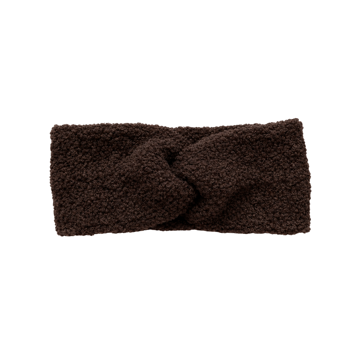 Stirnband Twist Teddy dunkelbraun