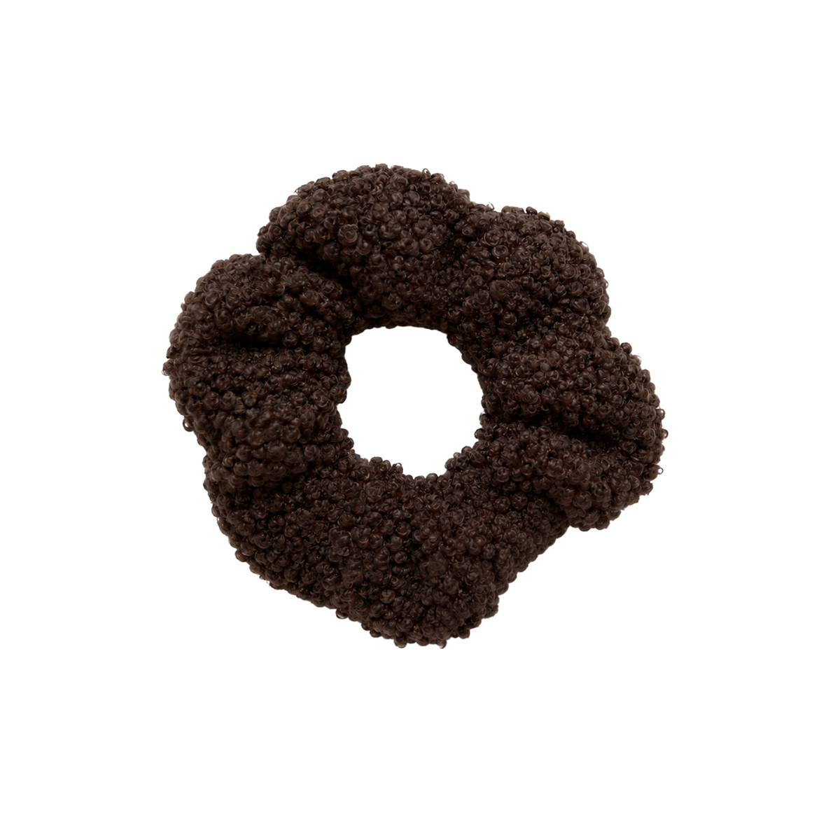 Scrunchie Teddy dunkelbraun