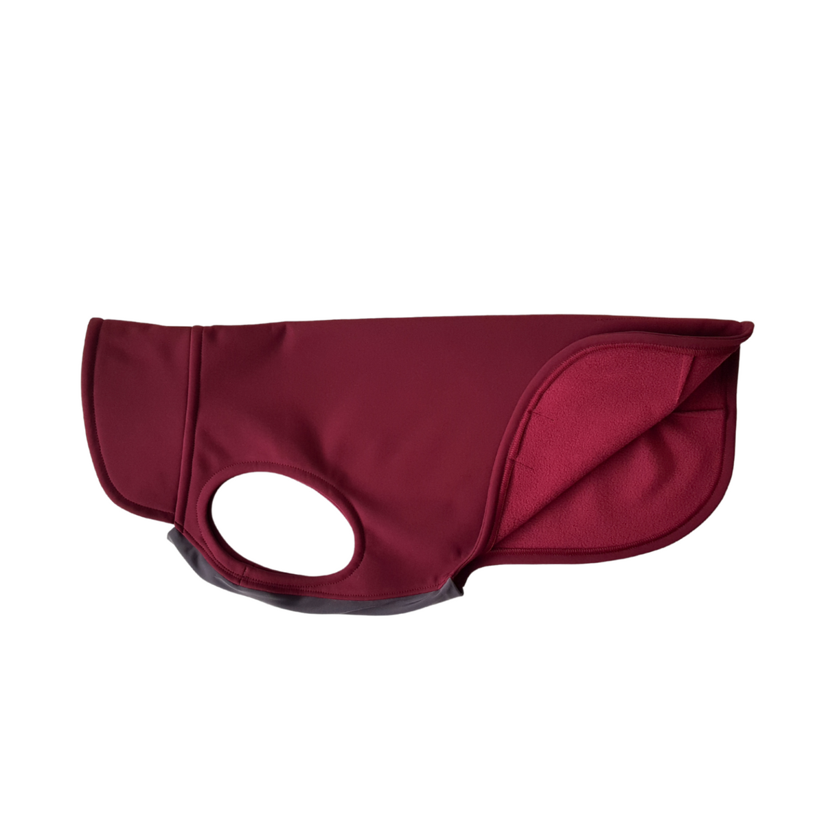leichter Hundemantel CosyShell light dunkelrot
